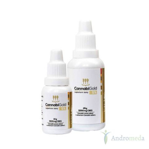 Olej konopny CBD Cannabigold 5% 10g ekstrakcja CO2