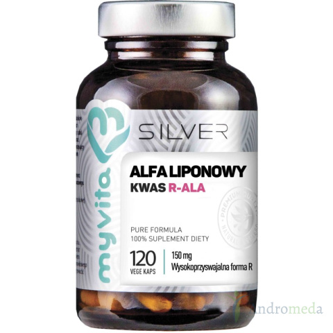 MYVITA SILVER 100% KWAS ALFALIPONOWY R-ALA 120 KAPS.