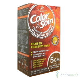 Trwała farba Color & Soin kolor cappuccino jasny szatyn 5GM