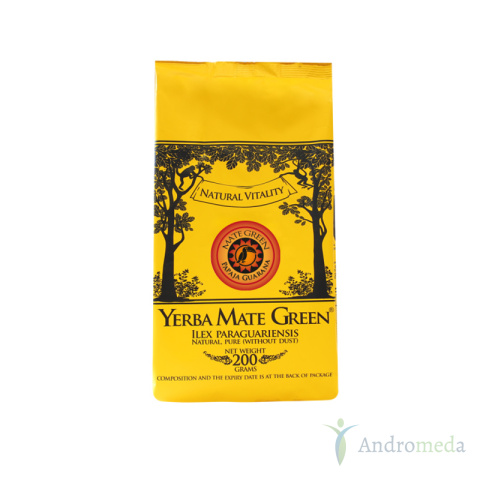 YERBA MATE GREEN PAPAJA GUARANA 200G HERBATA YERBA MATE ILEX PARAGUARIENSIS