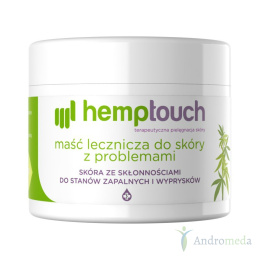 Hemptouch maść lecznicza z aktywnym CBD i olejem z konopi do skóry z problemami 50ml