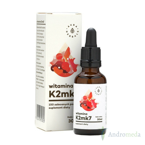 Witamina K2mk7 - w Kroplach (30ml) Aura Herbals