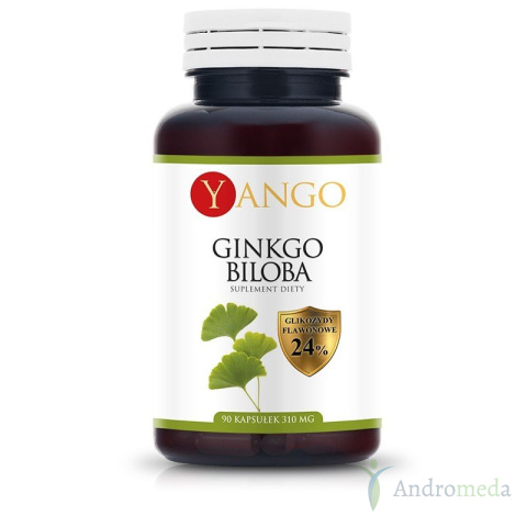 Ginkgo biloba - ekstrakt - 90 kapsułek Yango