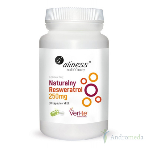 Naturalny Resweratrol Alines 250mg 60 kaps.