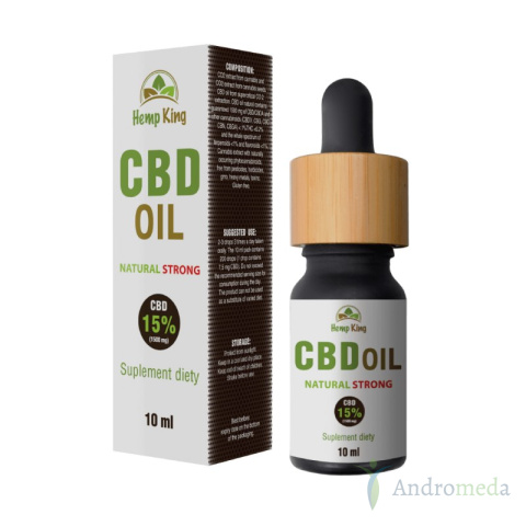 Olej CBD Natural Strong 15% (1500mg) – 10ml Hempking