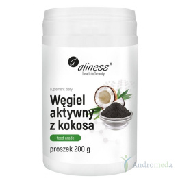 Węgiel aktywny z kokosa Food Grade 200g Alines