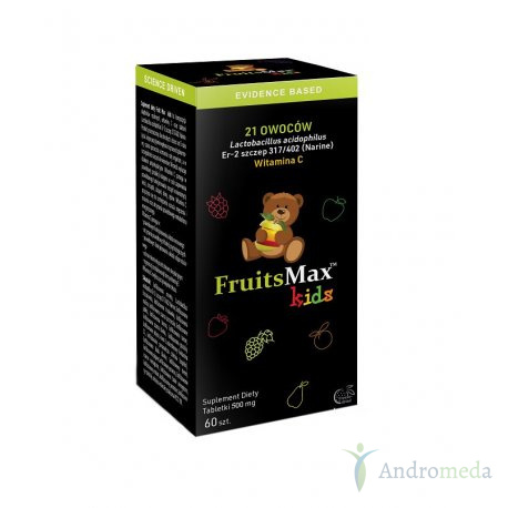 FruitsMax Kids 500 mg, 60 tabletek