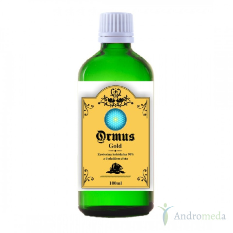 ORMUS GOLD MINERAŁY Z SOLI MORZA MARTWEGO 100ML Z DODATKIEM ZŁOTA KOLOIDALNEGO ORMUS ZŁOTO SREBRO PLATYNA CHROM