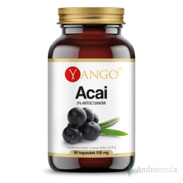 Acai 90 kapsułek 5 % antycyjanów 90 kapsułek Yango