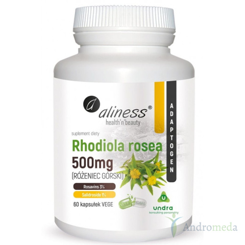 Rhodiola rosea różeniec górski 500mg 60 kaps Alines