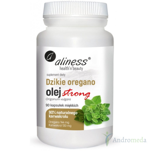 Dzikie oregano olej strong 100% 90 kapsułek Aliness