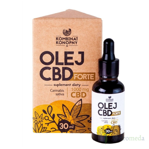 Olej CBD forte 1000mg 30ml Kombinat Konopny