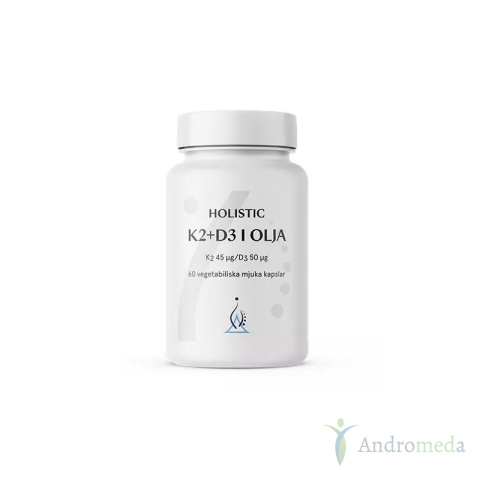 Witamina K2+D3 kokosoil 60 kaps Holistic